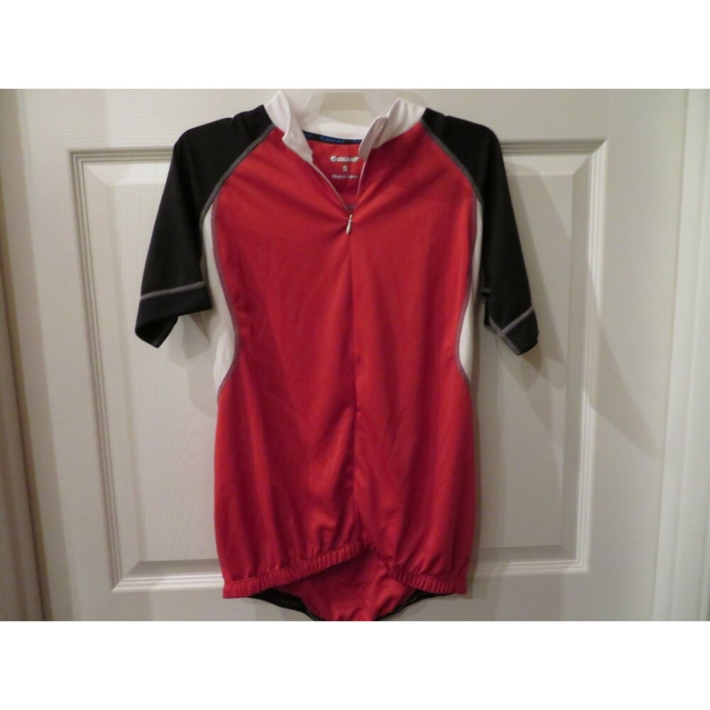 NWT Mens Red & Black Giant Sport Cycling Shirt, Size S